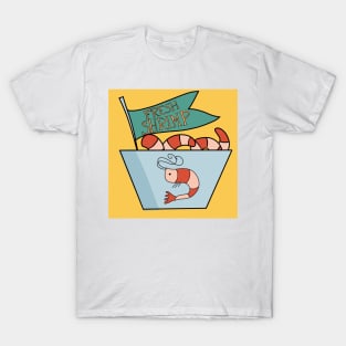 Shrimp-fresh-shrimp-seafood-fish-shellfish T-Shirt